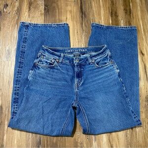 American Eagle Outfitters Women's Classic Blue Baggy Jeans